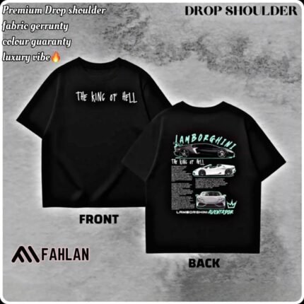 fahlan brand premium drop t shirt