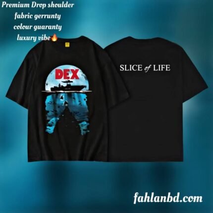 fahlan brand premium drop t shirt