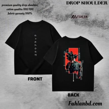 fahlan brand premium drop t shirt