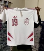 100% Premium Quality Drop shoulder Two star TSirt(white) - Image 2